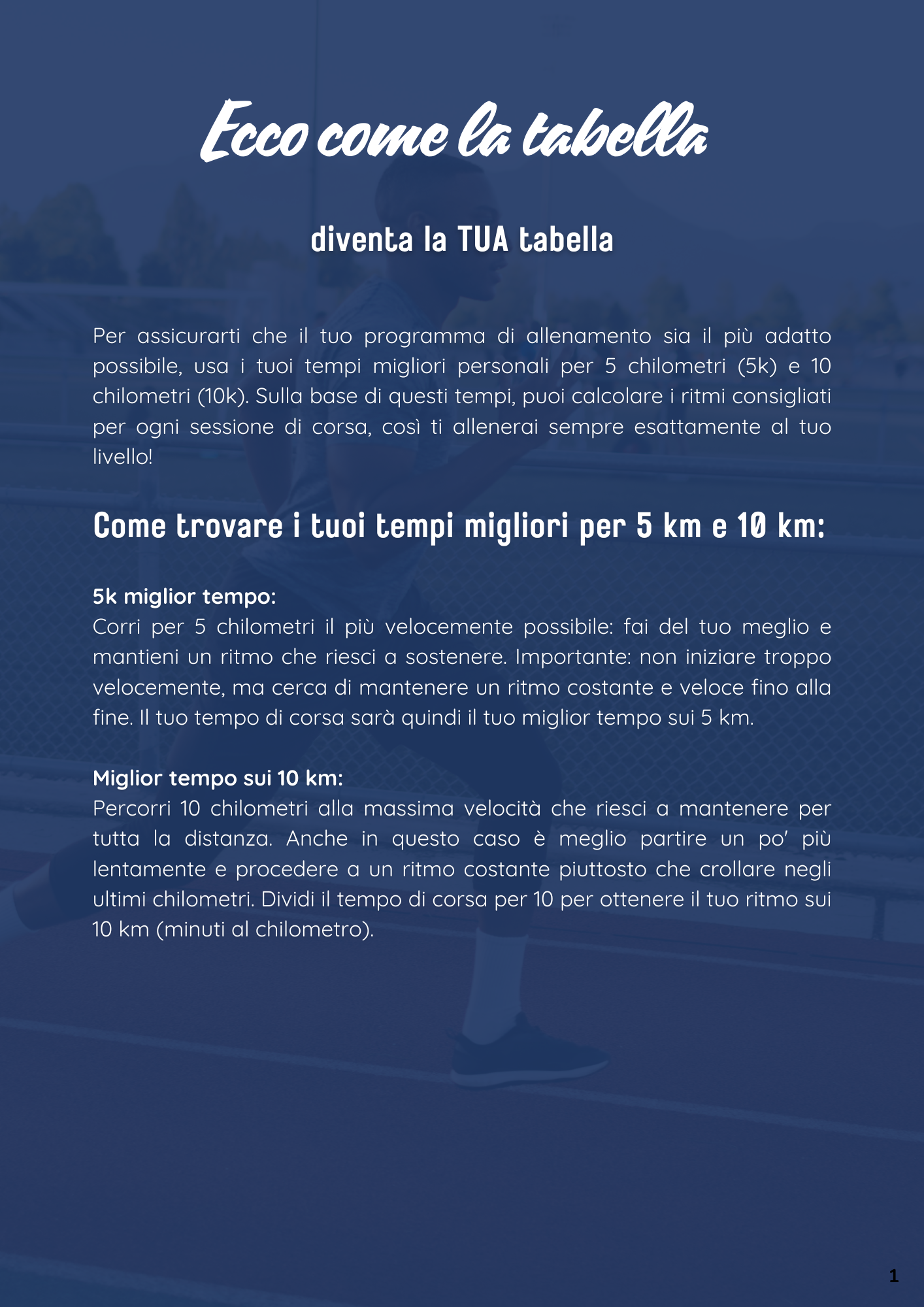 Pro Distance – Il piano di allenamento per la performance